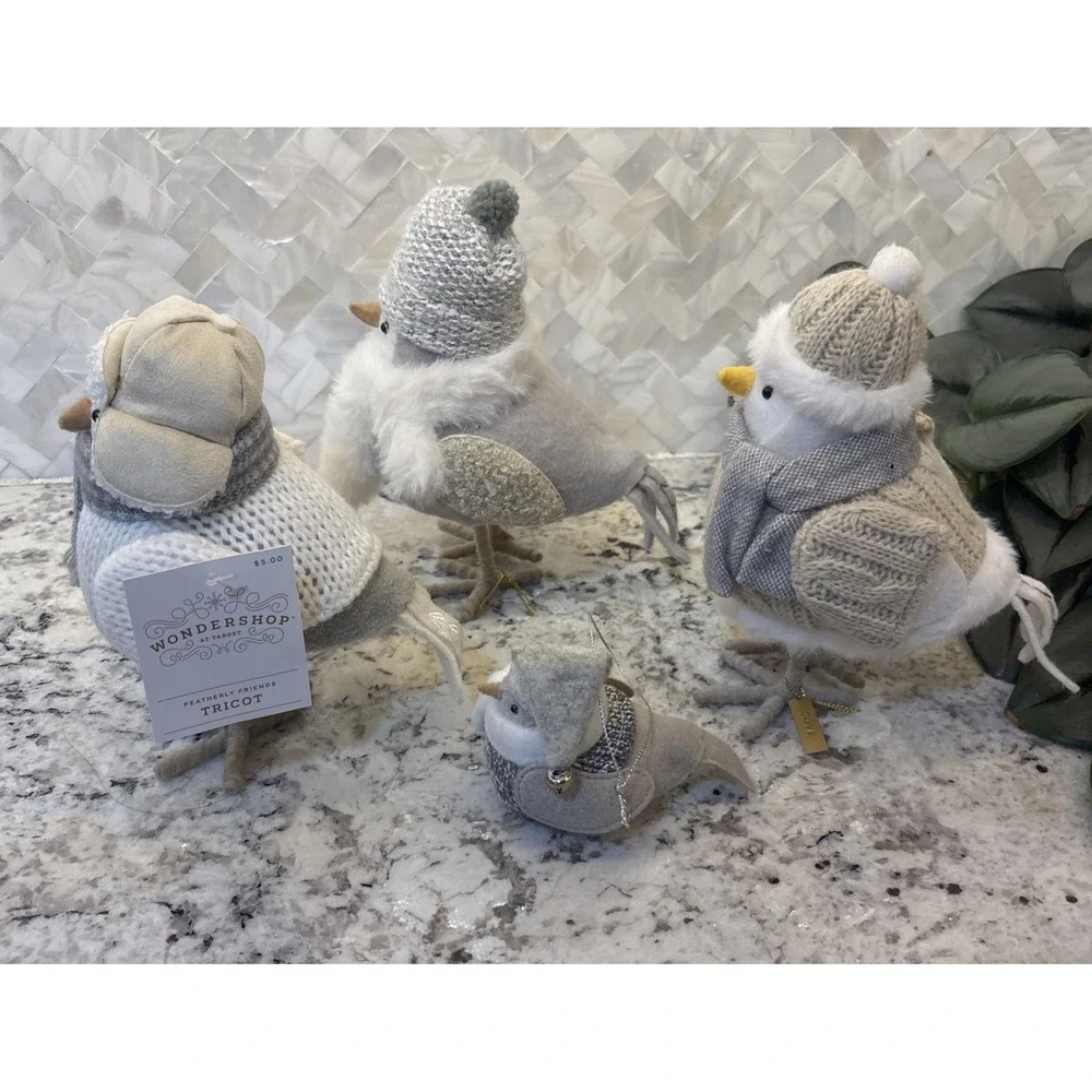2022/23 Target Wondershop Christmas Holiday Birds Purl Tricot Cove A Mini White